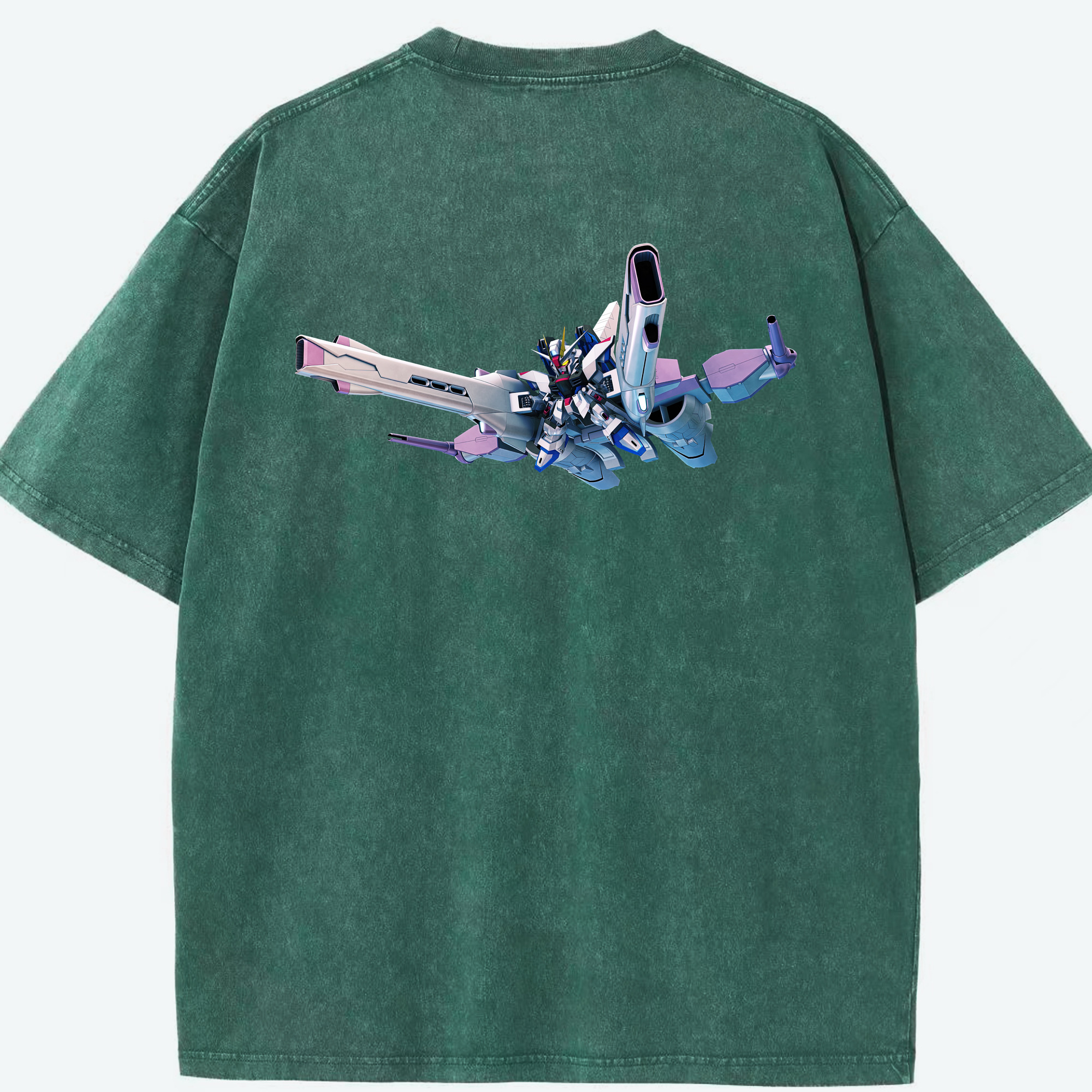 （画像用） 機動戦士ガンダム Mobile Suit Gundam 綿100% ヴィンテージ風 半袖Tシャツ（背面プリント）